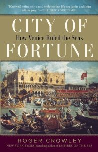 Cover of City of Fotune, showing gondolas on a lagoon and a Renaissance palazzo